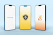 design ios and android app splash screen, mobile app icon