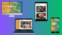 make a responsive website, just you choose a template, one domain free