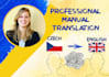 manually translate from english to czech and vice versa