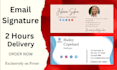 create clickable HTML email signature