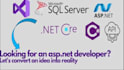develop or fix asp dot net core and angular full stack web applications