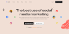 design a professional website hero banner or header
