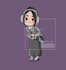 draw cute portrait illustration in a simple cute style