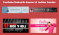 design your facebook cover, youtube banner, twitter header, social media header