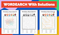 create word search activity puzzle book