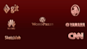 put gold foil, silver and rose gold effect to your logo