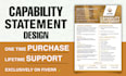design professional and government contractive capability statements
