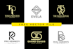 do minimalist monogram and initial letters clothing brand logo design