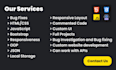 do HTML CSS bug fix, fix javascript, fix responsive design