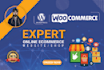 create ecommerce website, and online store using wordpress woocommerce
