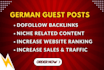 provide dofollow seo backlinks on german guest posts with high da link building