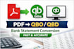 convert PDF bank statements to qbo for quickbooks desktop and online
