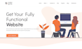 be your front end web developer , html5 css bootstrap jquery javascript react js