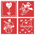 draw a line doodle with a romantic valentine theme