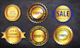 design luxury badge, seal, certification stamp, award logo
