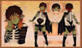 design your character sheet  with extra outfits