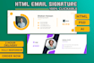 design html email signature, clickable email signature
