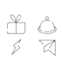 do great set of minimalistic icons
