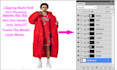 do multi clipping path white background or layer masks