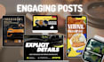 design engaging instagram posts, reels and stories for you