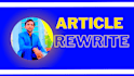rewrite articles manually and improve the content