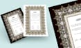design your customize marriage certificate print ready file