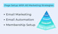 design kartra, leadpages, weebly sales funnel and landing page