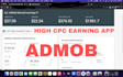 create high cpc earning app with your admob