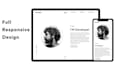 create this minimalist personal resume website