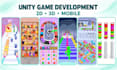 develop hyper casual puzzle or mobile game in unity for android and ios