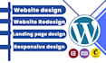 design clean and modern website using elementor pro
