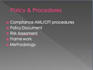 do compliance aml cft risk assessment, regulations drafting