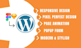 convert figma psd adobe xd to wordpress using elementor pro