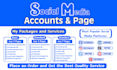 create and set up social media accounts and your facebook business page