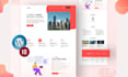 create a modern and responsive wordpress website design