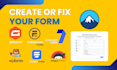 create and fix contact form 7, gravity forms, etc for wordpress sites