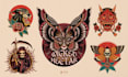 create custom traditional tattoo style design