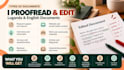 professionally proofread and edit your luganda and english document