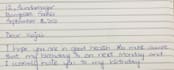 do handwriting notes, assignments and letters