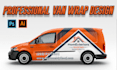 do vehicle wrap design, van wrap design, car wrap , van wrap