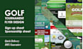design an impressive golf tournament flyer
