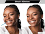 whiten teeth, fix and align them using photoshop