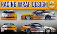 do car wrap, racing car wrap and itasha wrap design