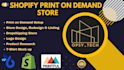 personalize your product using teeinblue, printify, printful and print on demand
