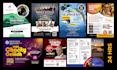 create a profesional flyer, postcard or brochure