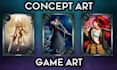 do concept art, assets or game art for your project