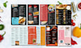 design modern restaurant menu, digital menu, menu board