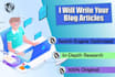 be your SEO blog, article or content writer