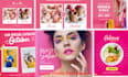 gorgeous social post graphics design