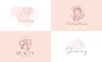 create elegant feminine modern logo design
